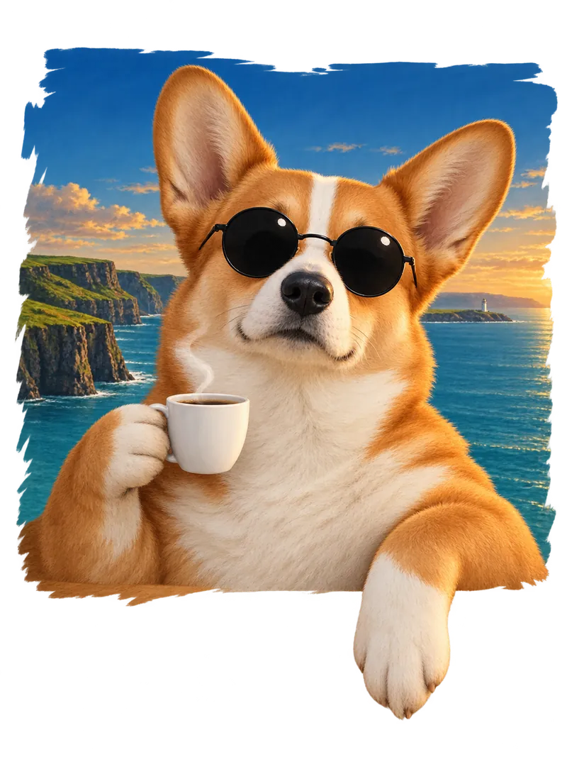Corgi — Welsh coast
